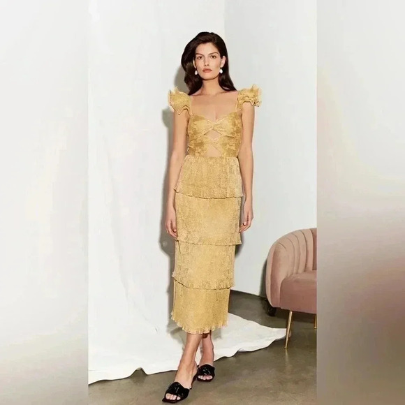 NWT SAYLOR SOMA TIERED DRESS - Picture 1 of 15